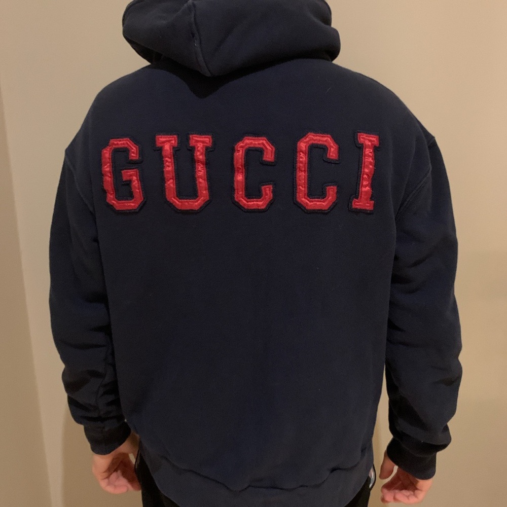 New York Yankees X Gucci zip-up hoodie